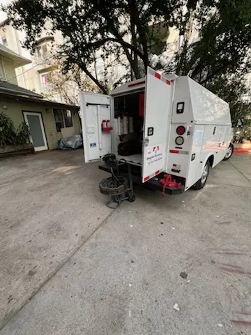 Magnet Plumbing service vehicle on-site for Faucet Repair in Lucky Estates